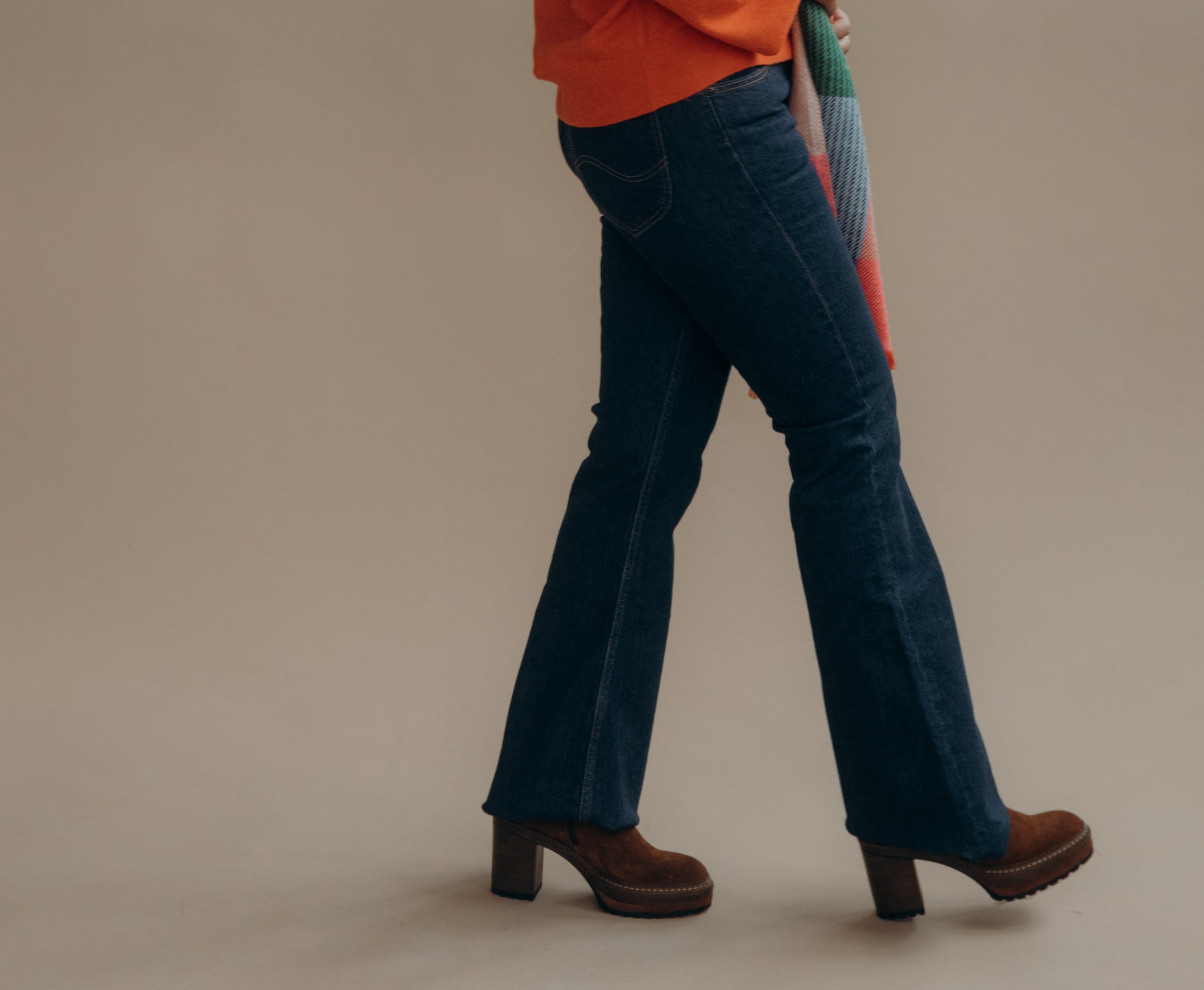 flared broek met booties