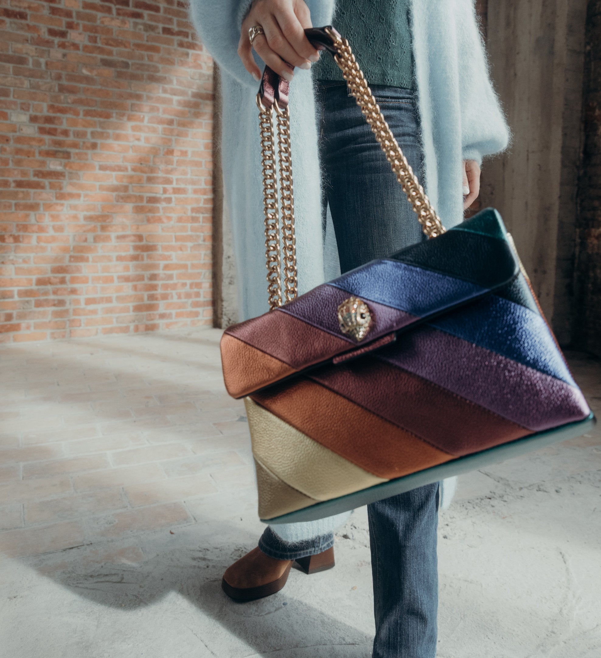 kurt geiger regenboog tas