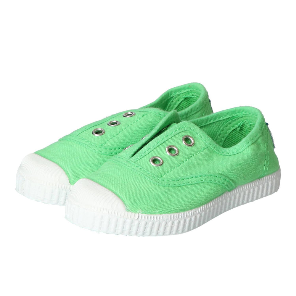 Chaussures Velcro, vertes