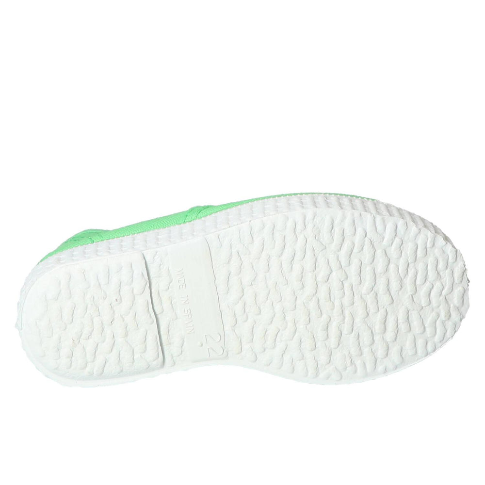 Chaussures Velcro, vertes