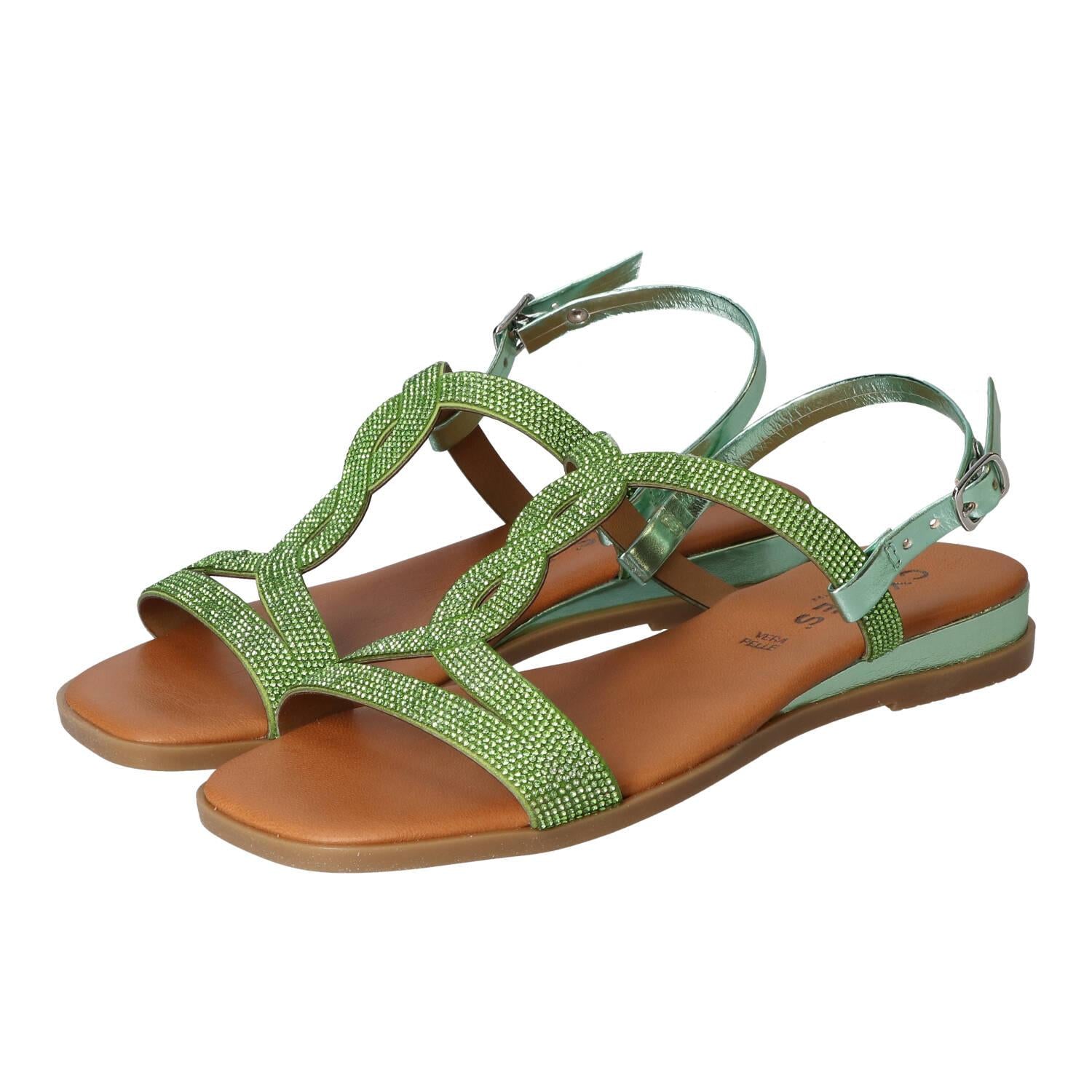 Sandales, vert