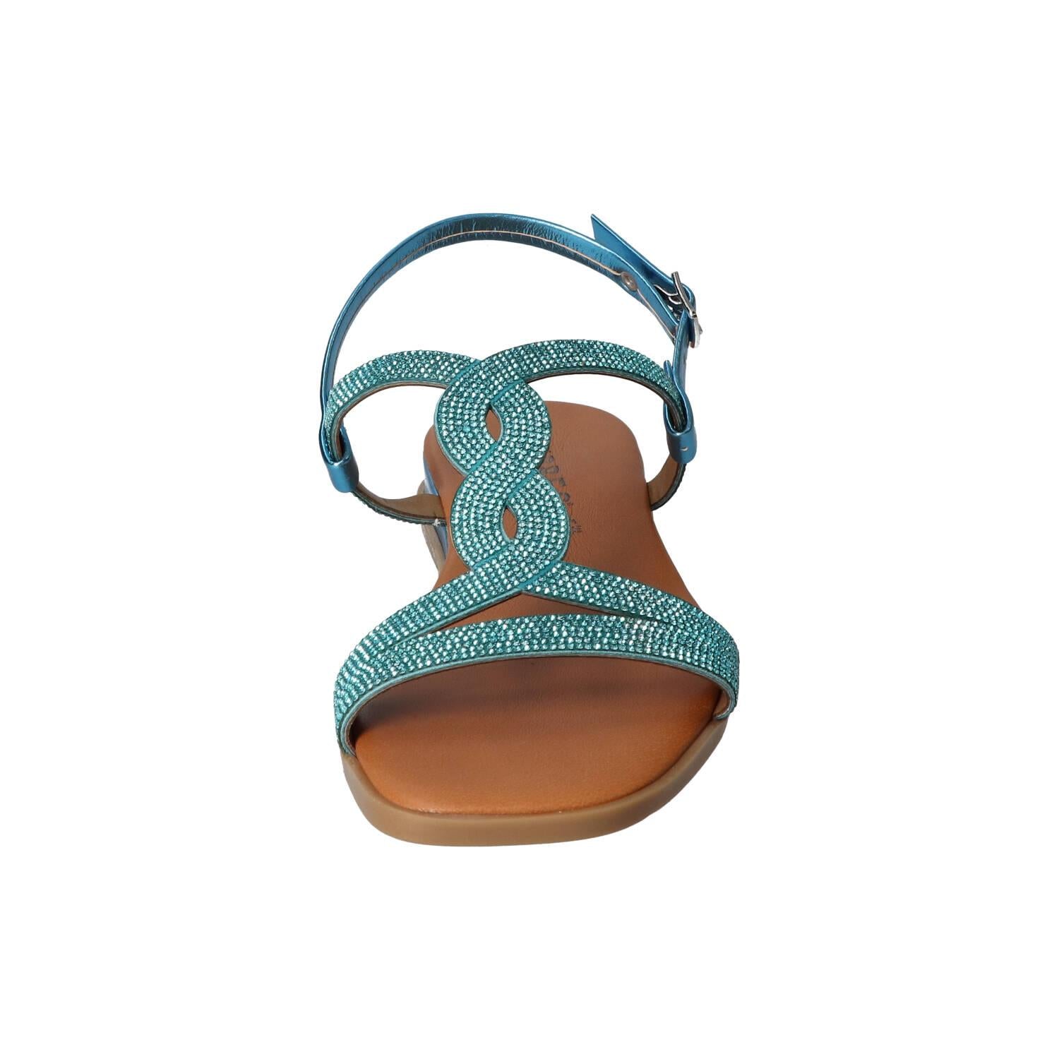 Sandalen, Blauw