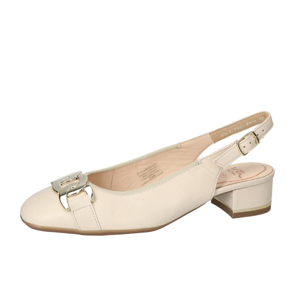 Slingback, beige clair