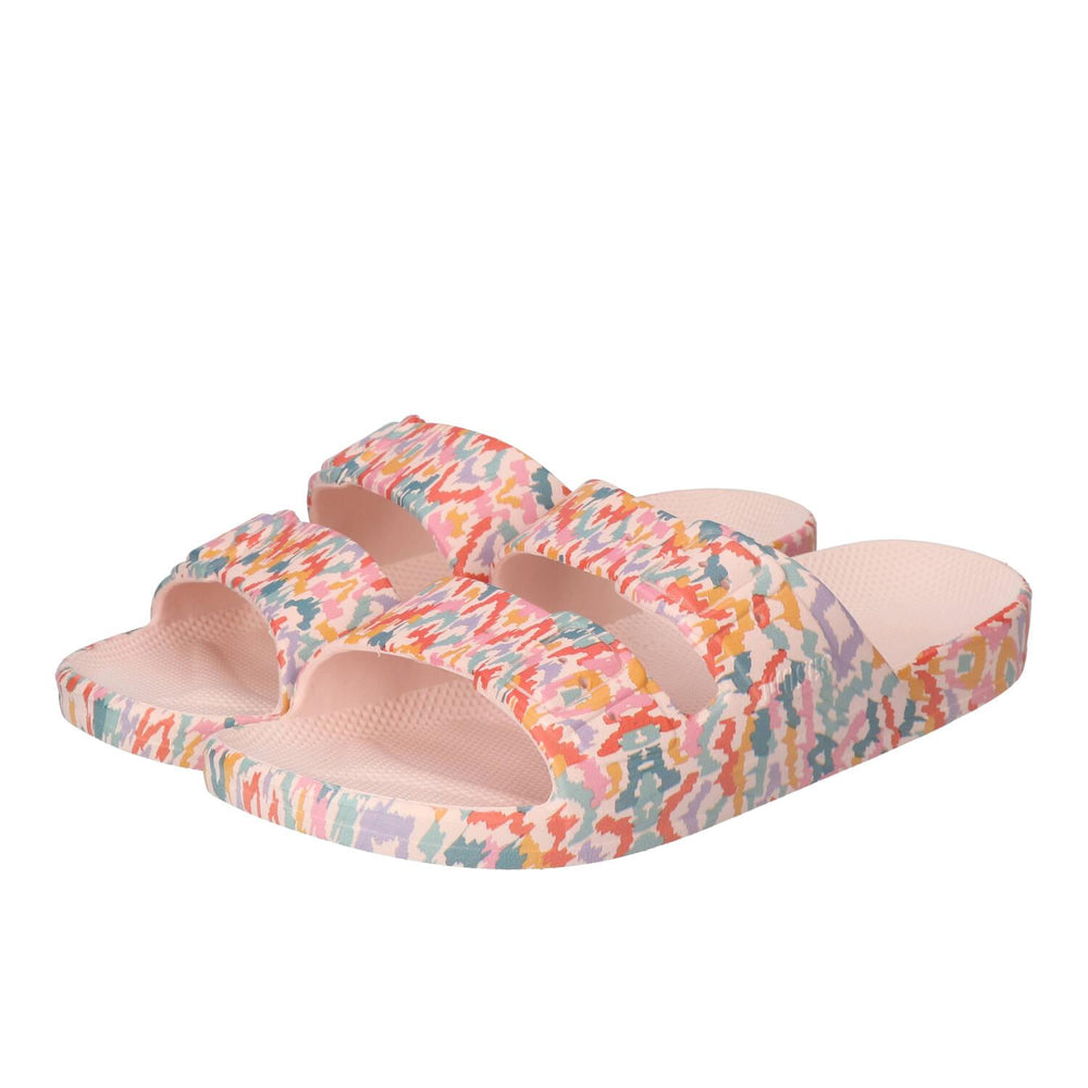 Pantoufles, multicolores