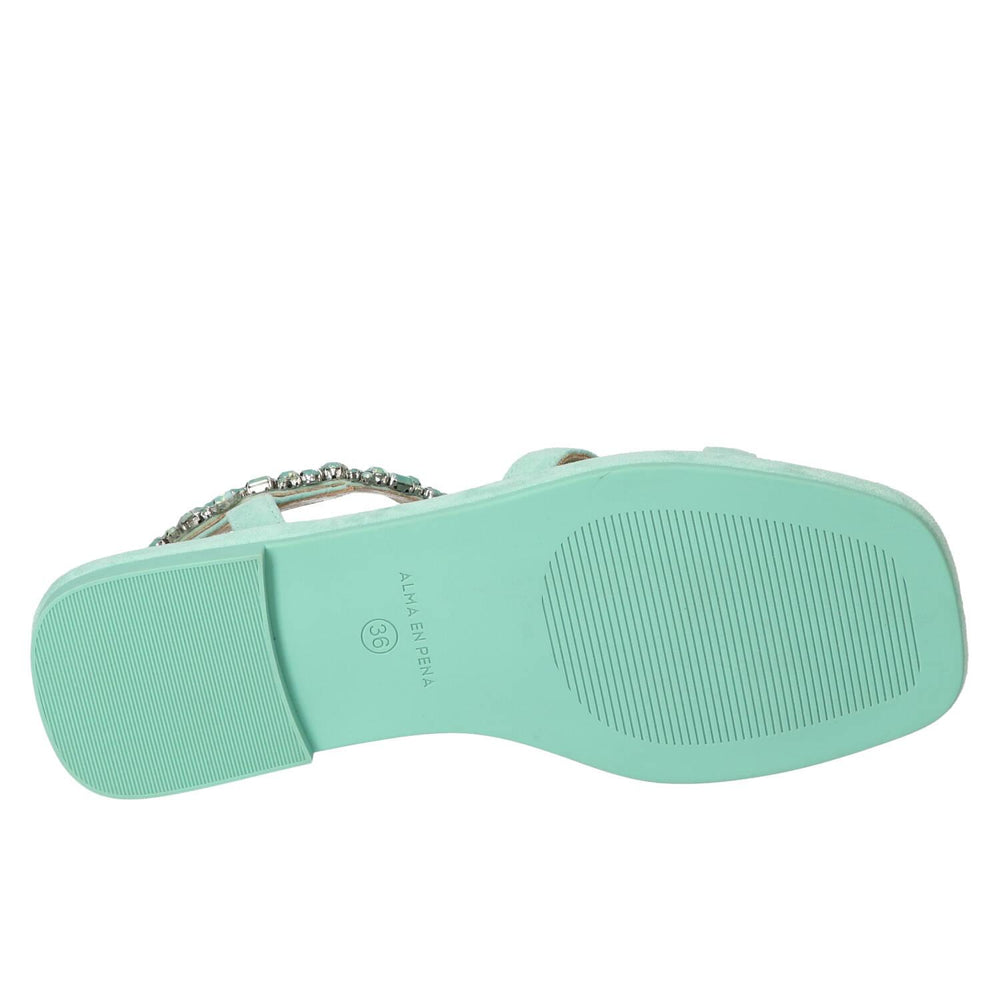 Sandales, Turquoise