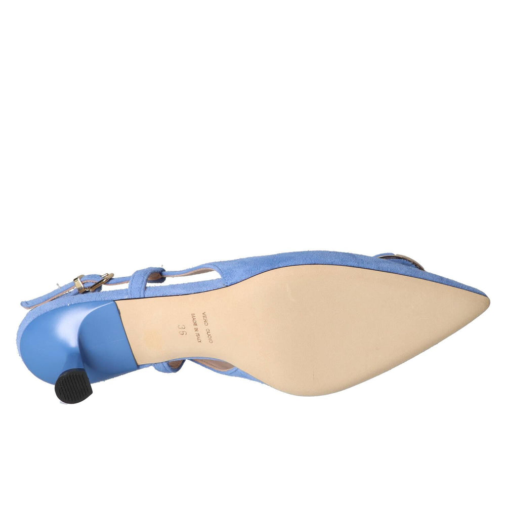 Slingback, bleu clair