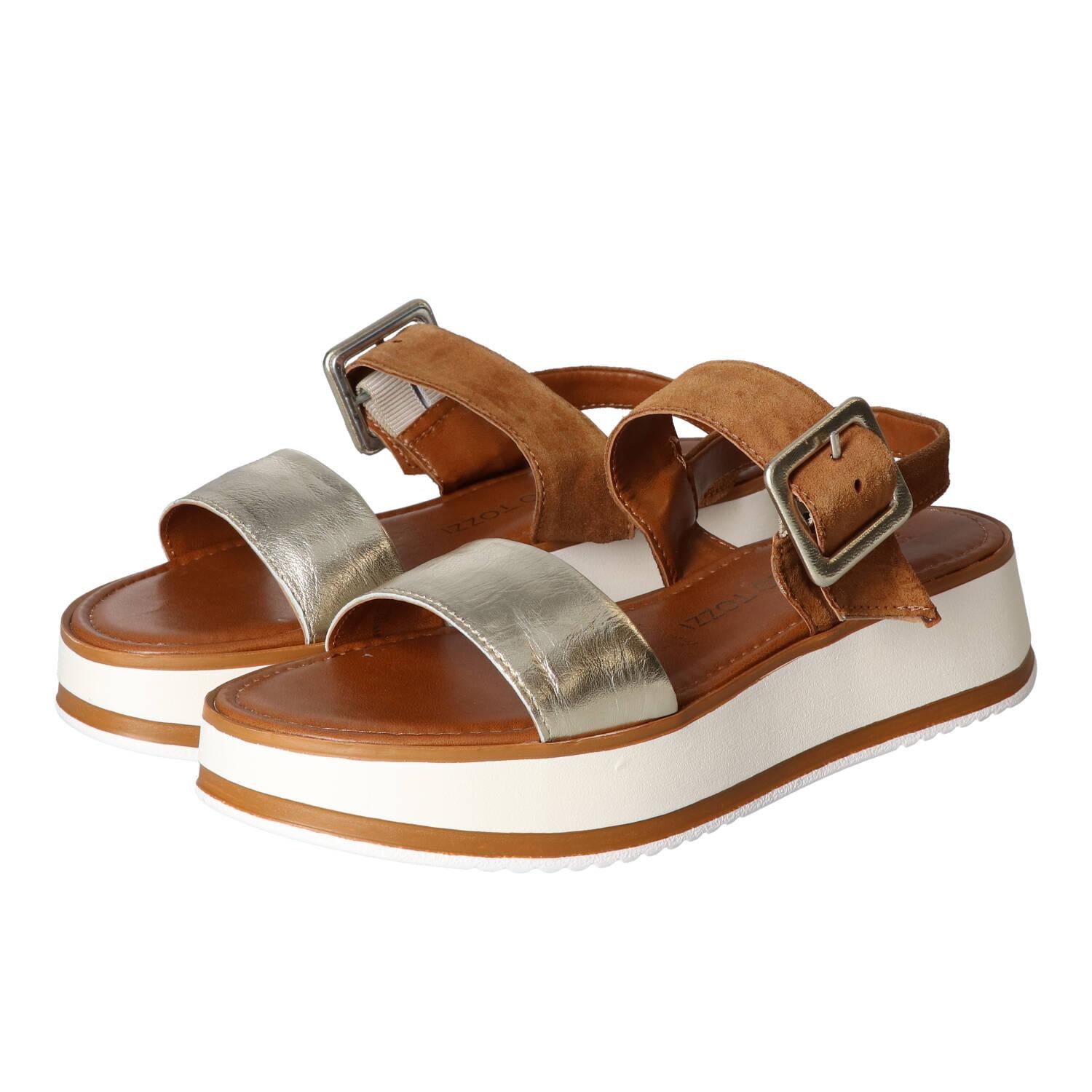 Sandalen, Cognac