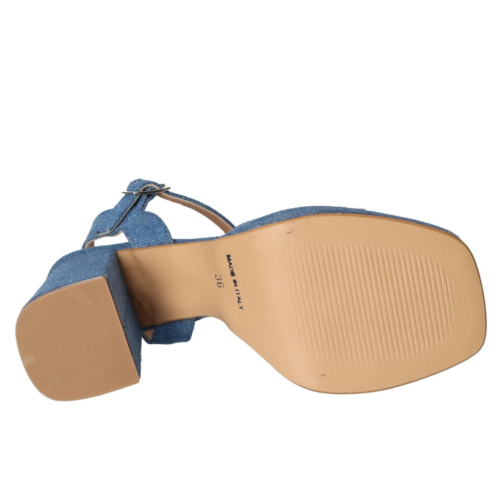 Sandales, bleu