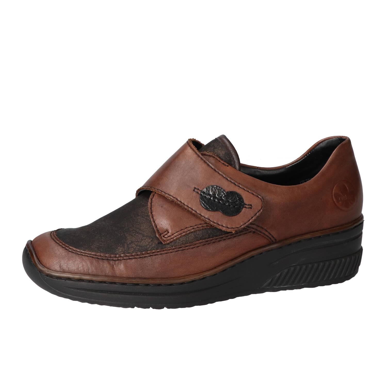 Chaussures à enfiler, Marron foncé