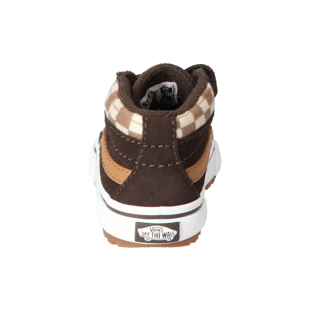 Baskets Velcro, marron foncé