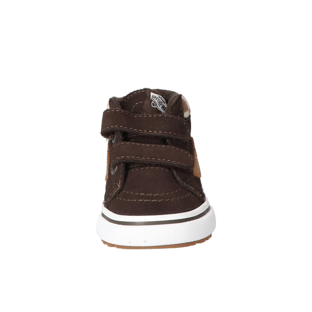 Baskets Velcro, marron foncé