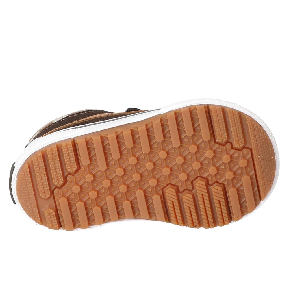 Baskets Velcro, marron foncé