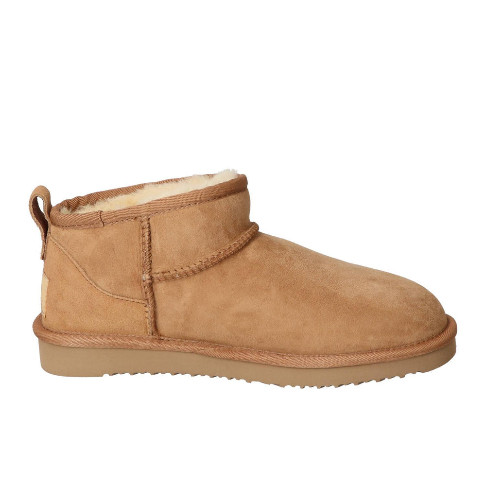 Bottines fourrées, Cognac
