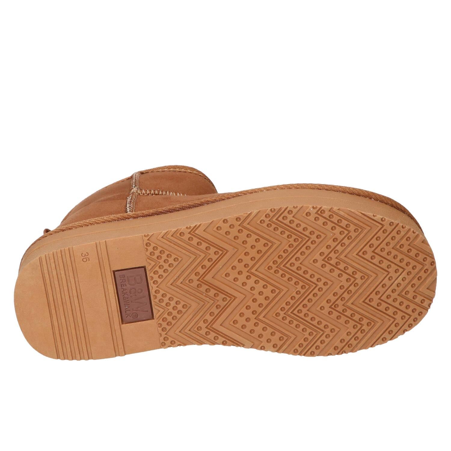 Bottines fourrées, Cognac