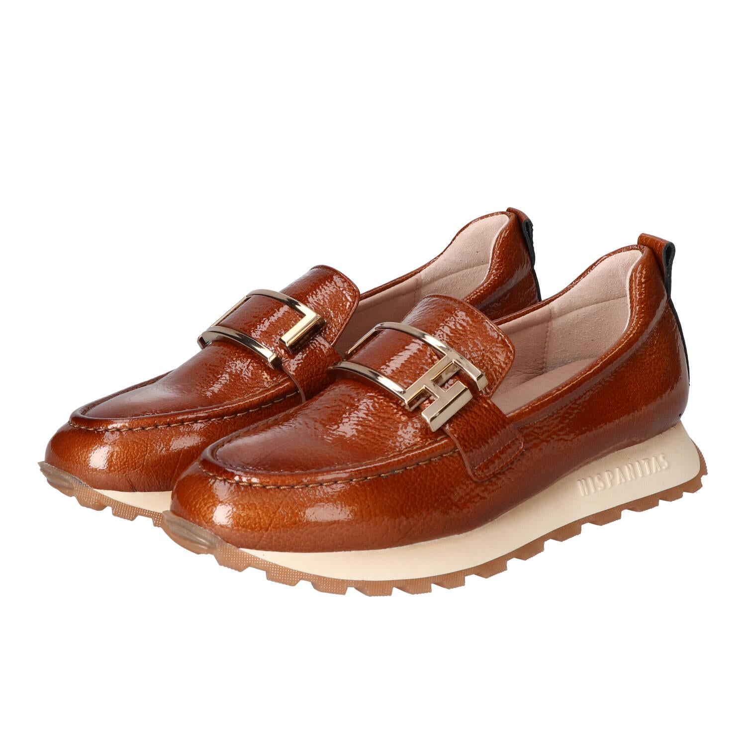 Chaussures à enfiler, Cognac