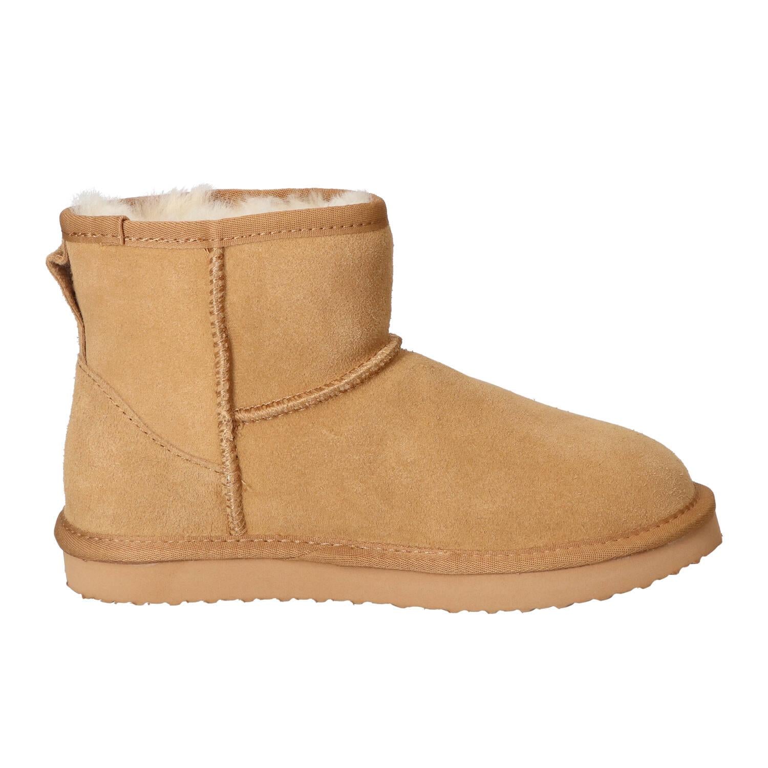 Bottines fourrées, Cognac