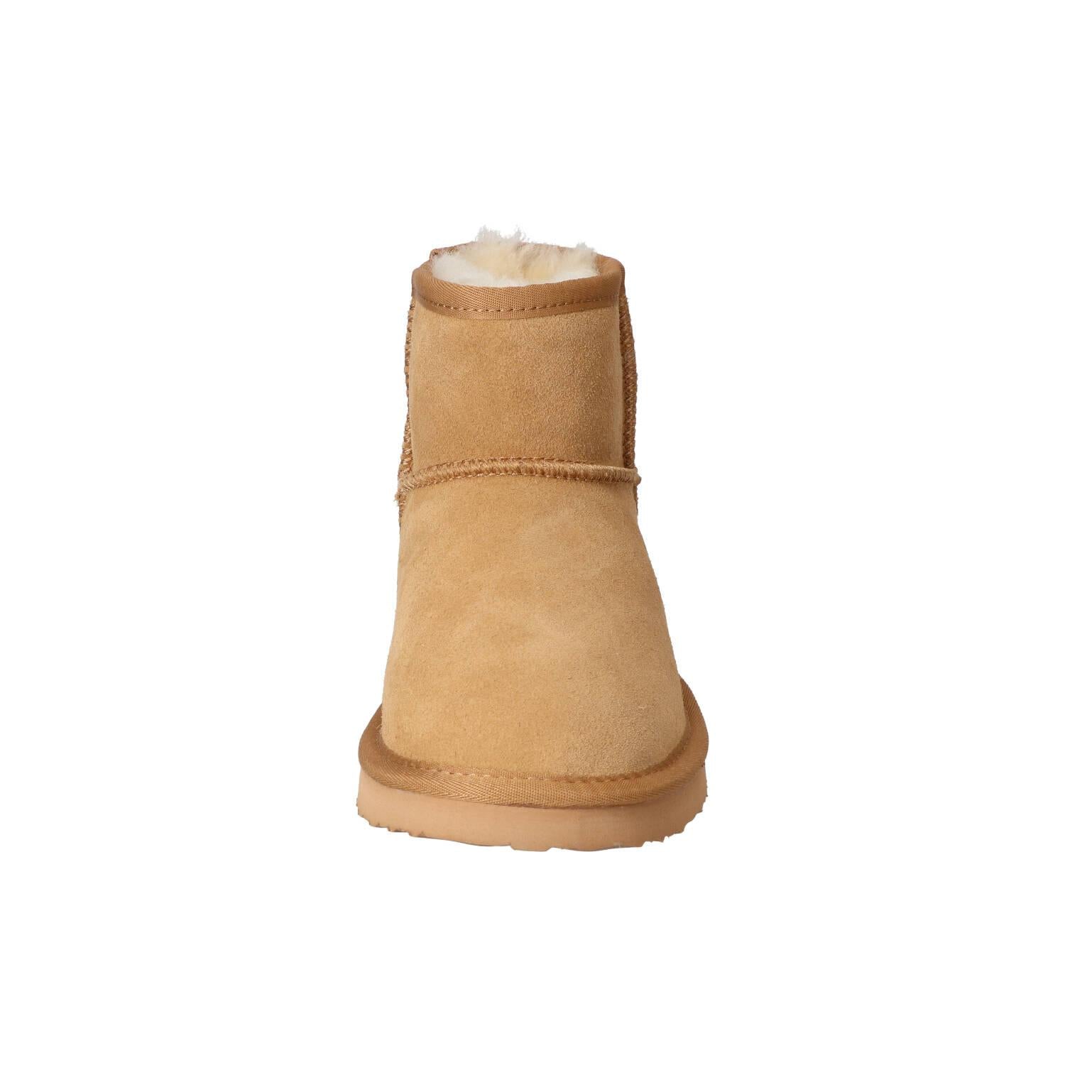 Bottines fourrées, Cognac