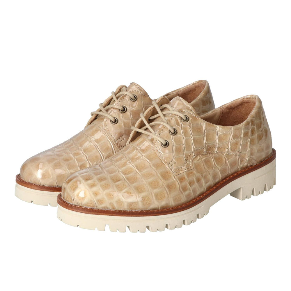 Chaussures à lacets, Beige clair