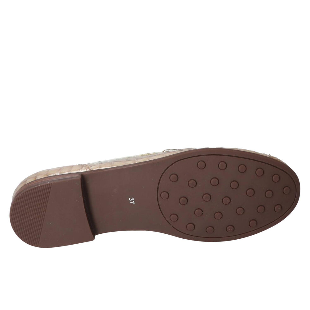 Chaussures à enfiler, Beige clair