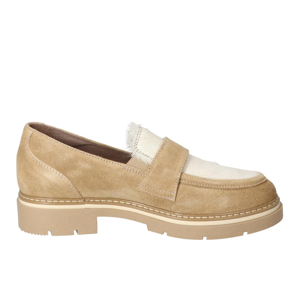 Chaussures à enfiler, Beige clair