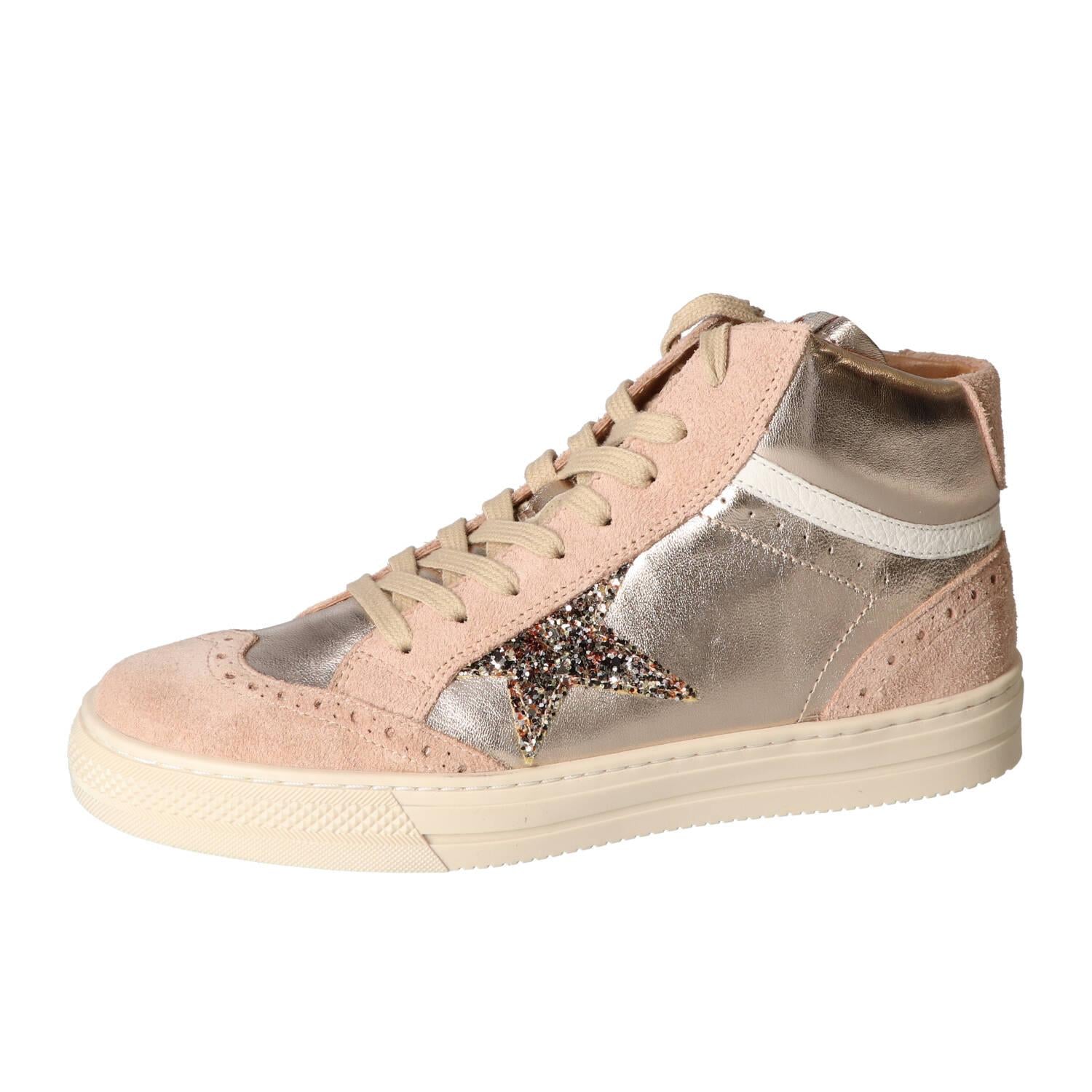 Chaussures à lacets, Doré