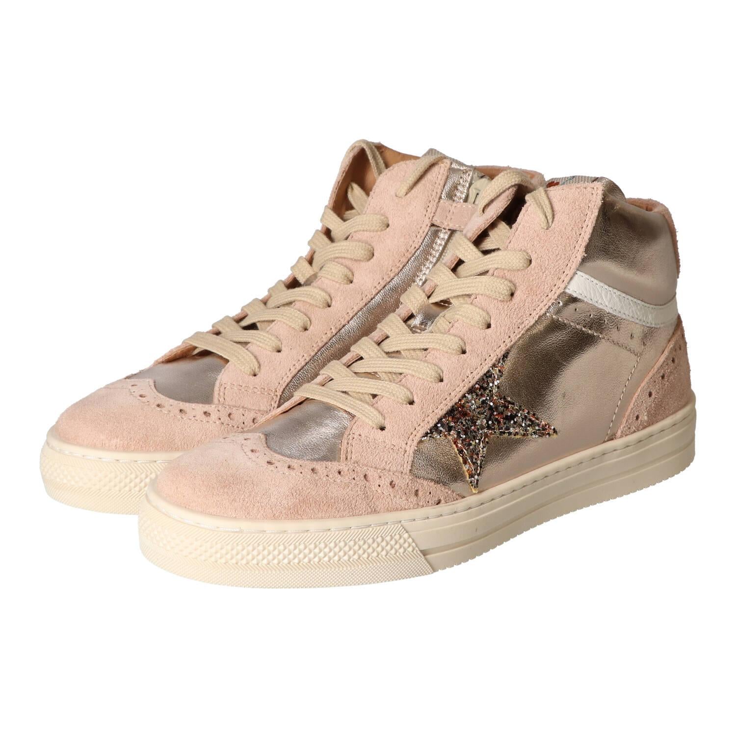 Chaussures à lacets, Doré