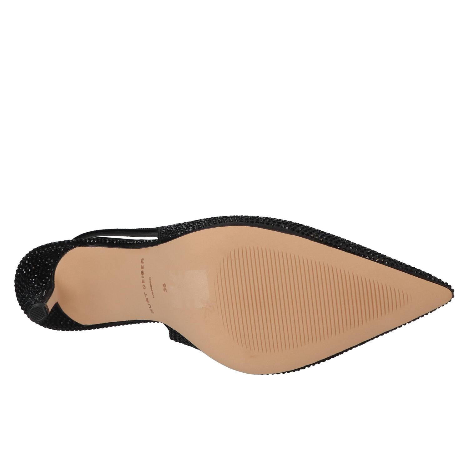 Slingback, noir