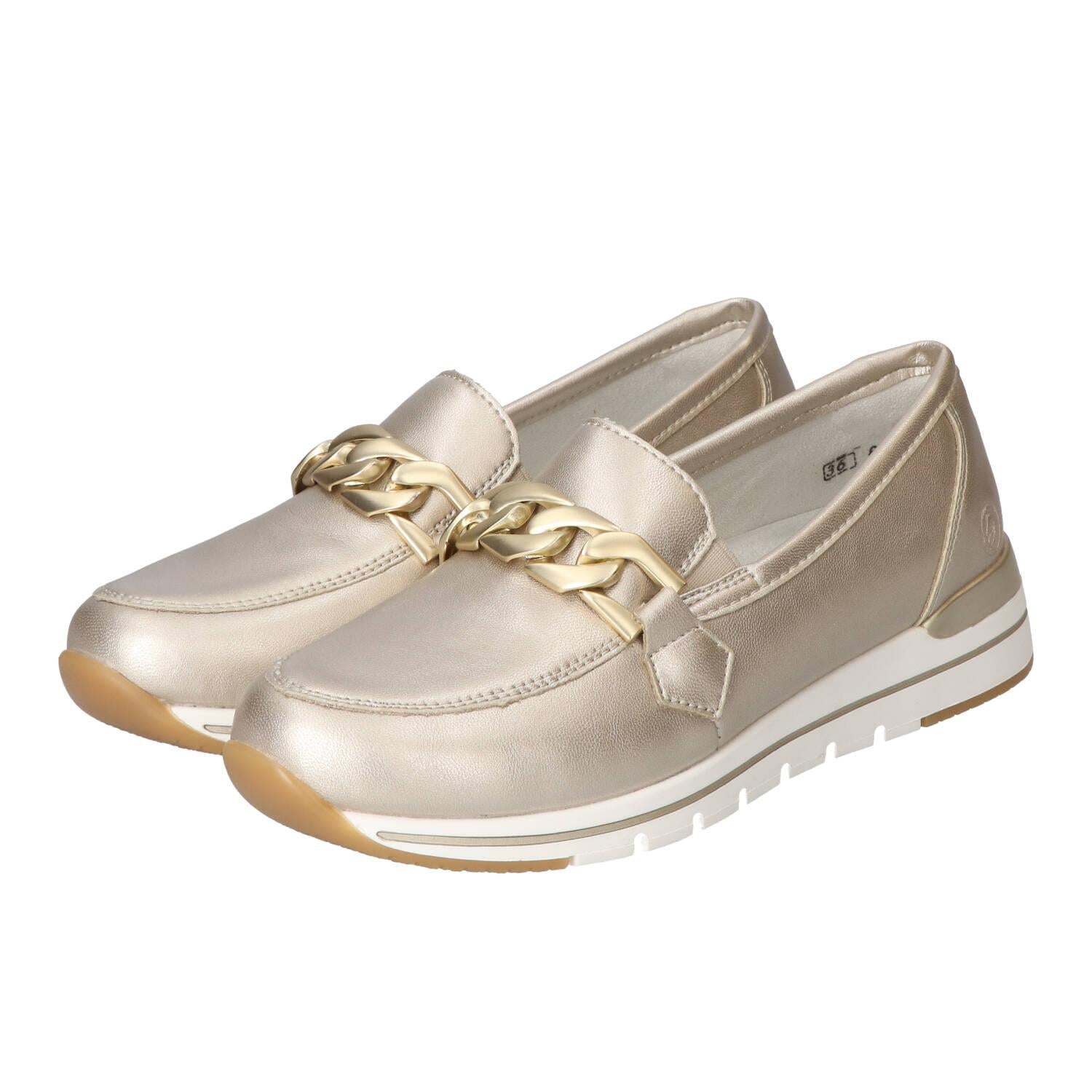 Chaussures à enfiler, Doré