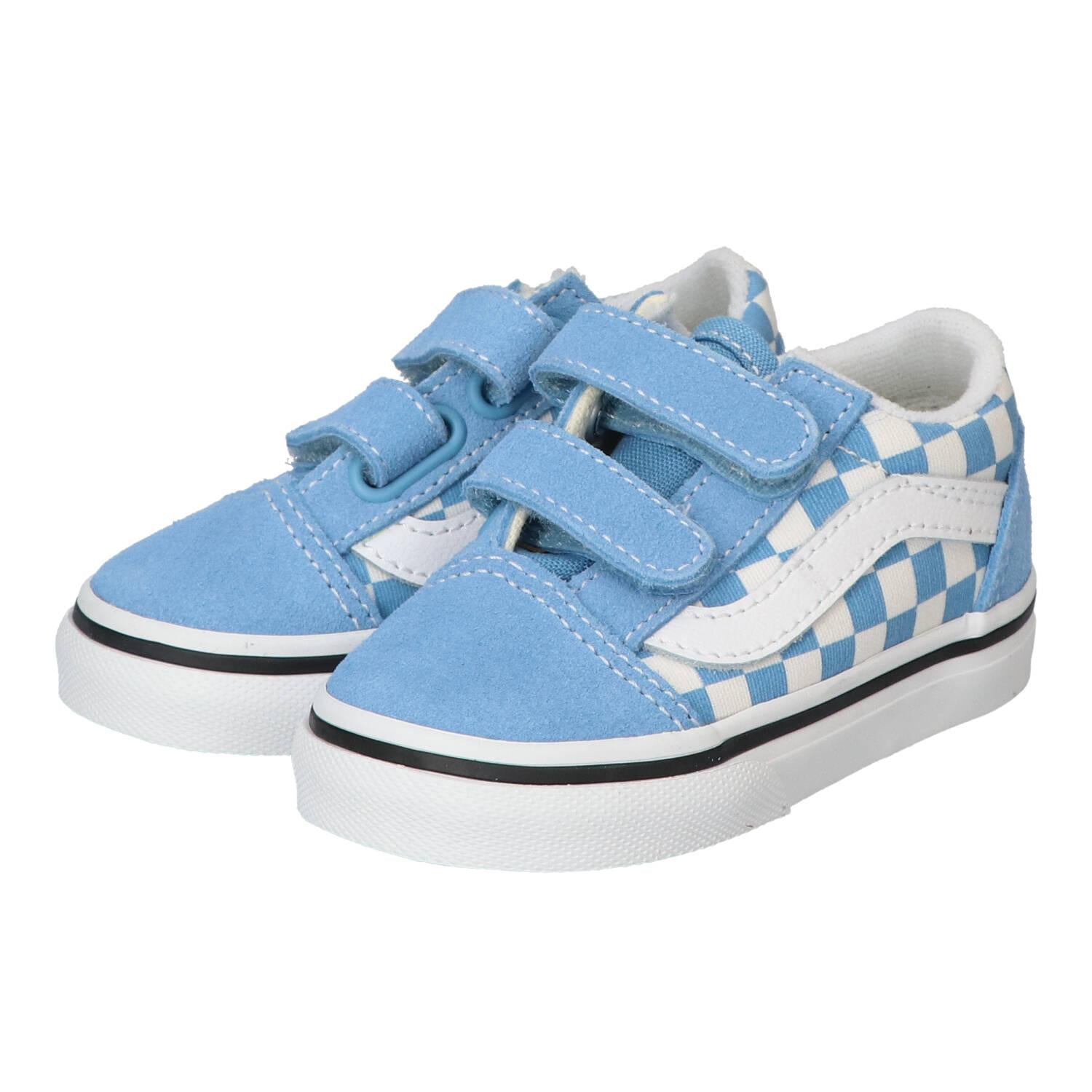 Baskets Velcro, bleu clair
