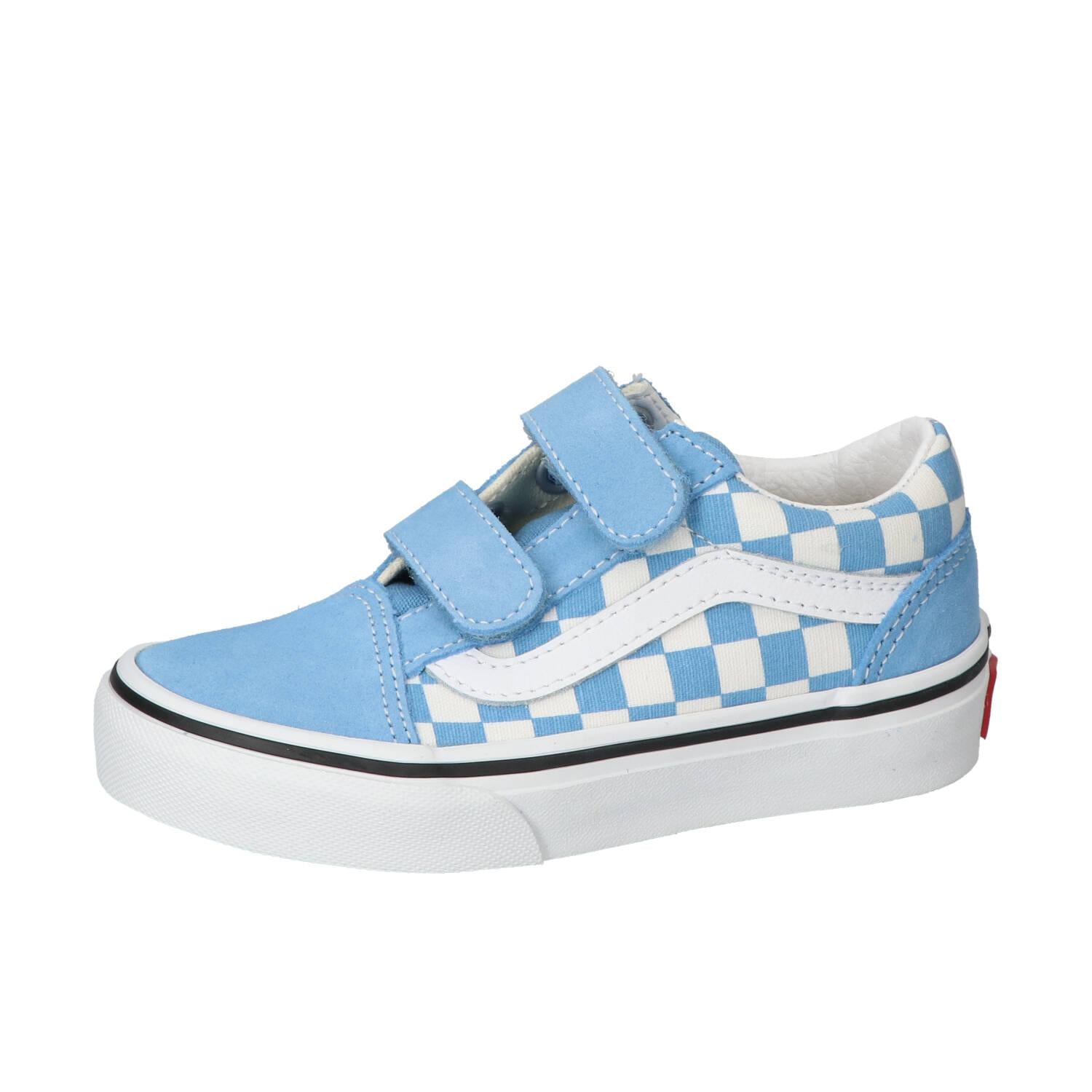 Baskets Velcro, bleu clair