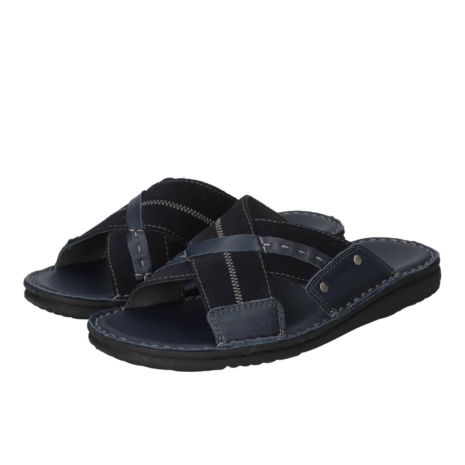 Slippers, Blauw