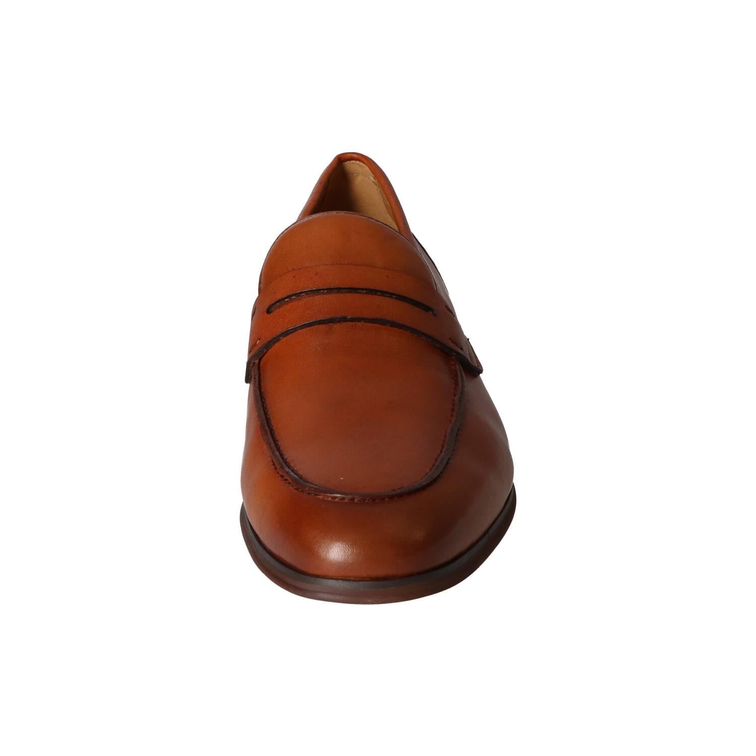 Chaussures à enfiler, Cognac