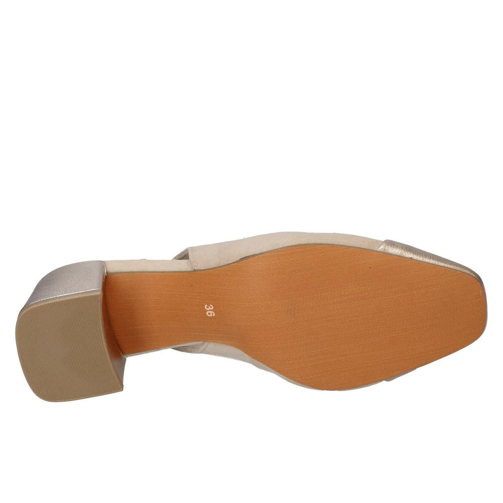 Slingback, beige clair