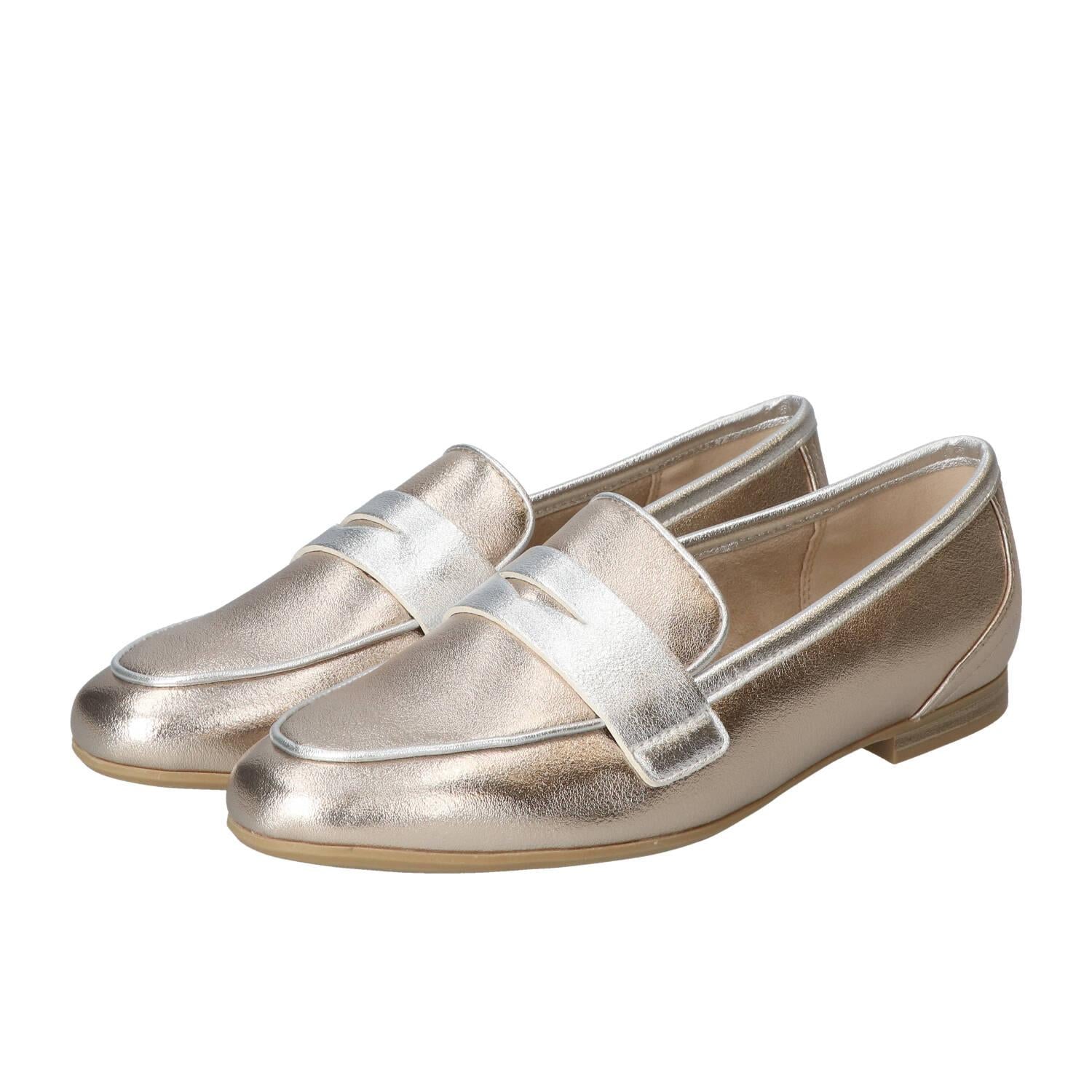 Chaussures à enfiler, Doré