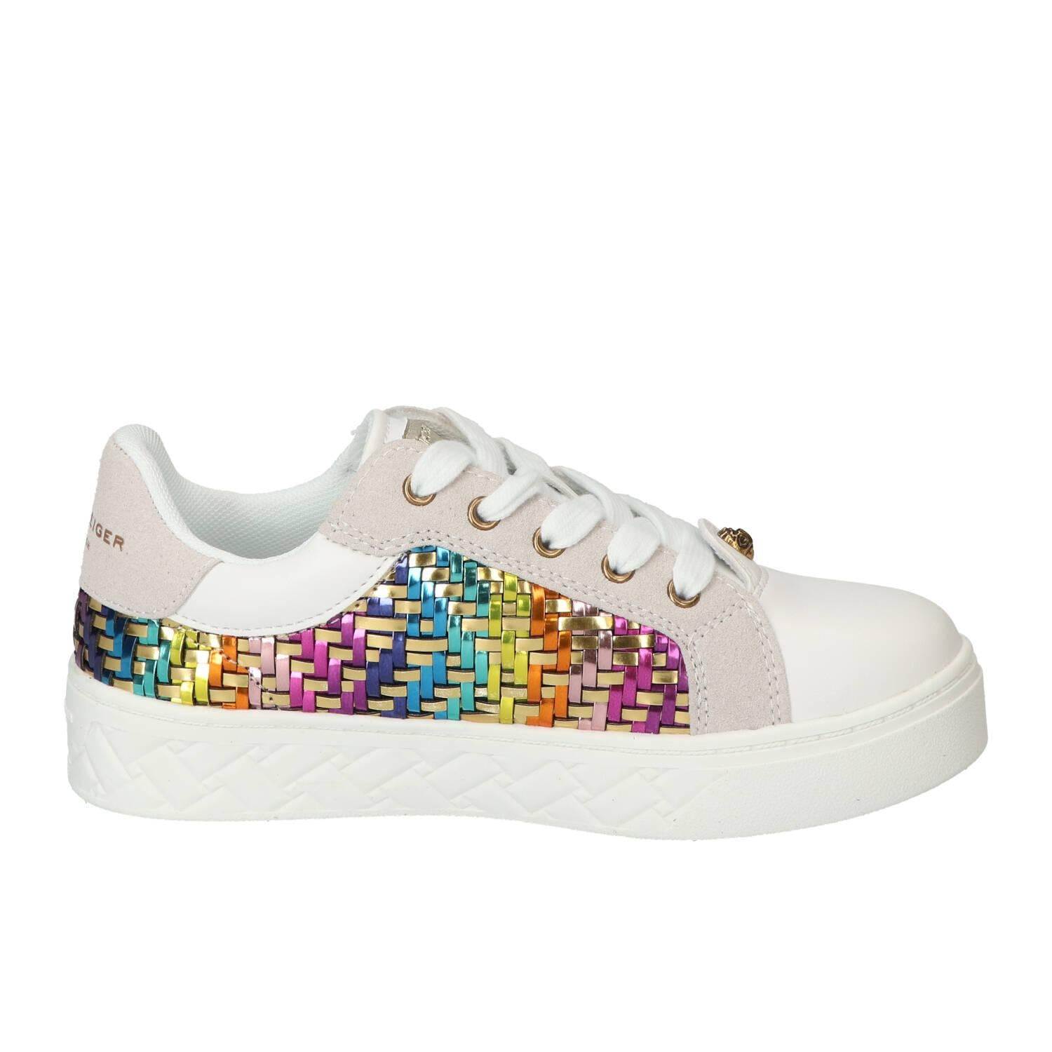 Baskets Lacets, Multicolore