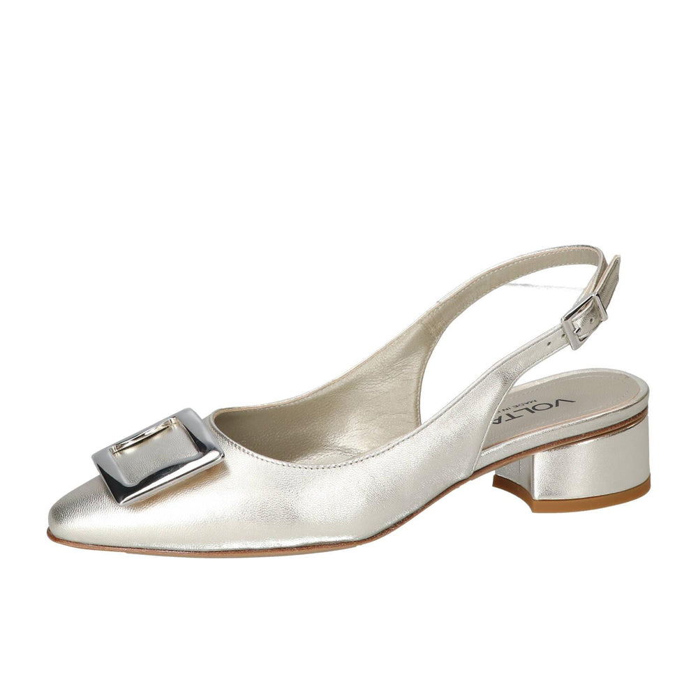 Slingback, argent