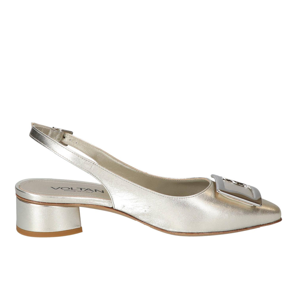 Slingback, argent