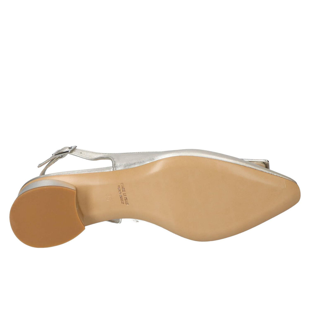 Slingback, argent