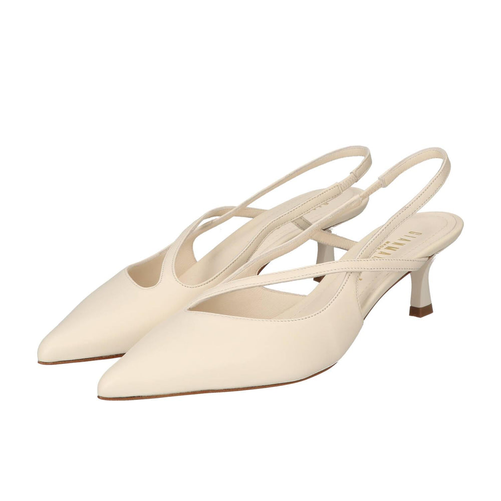 Slingback, beige clair