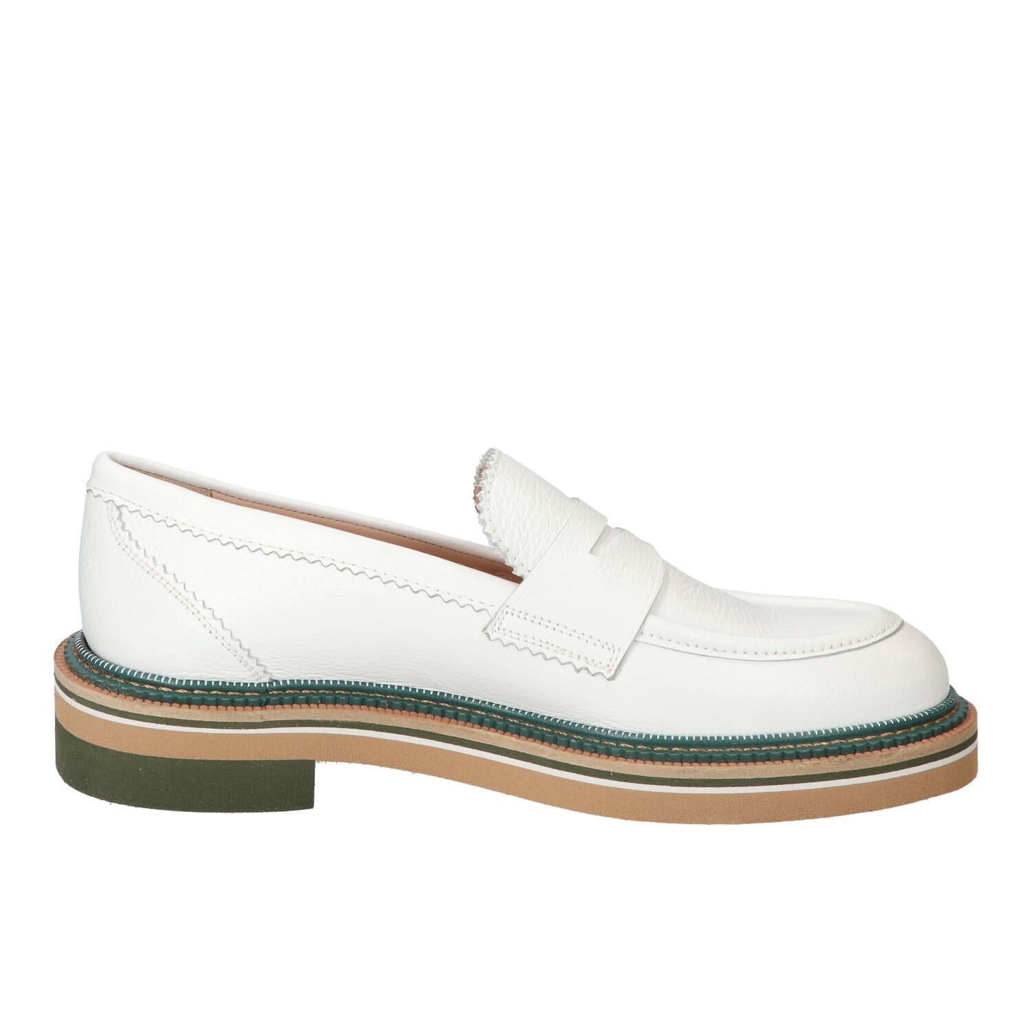 Chaussures à enfiler, Blanc