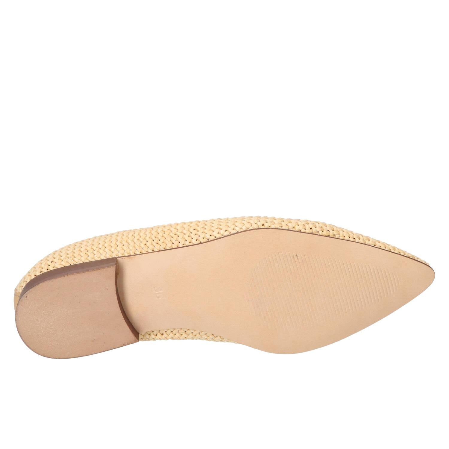 Chaussures à enfiler, Beige clair