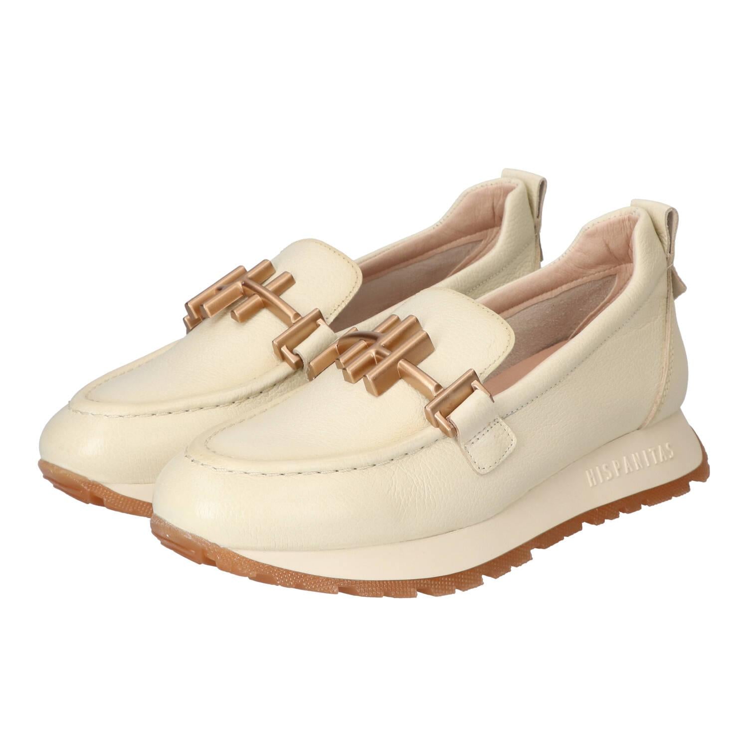 Chaussures à enfiler, Beige clair