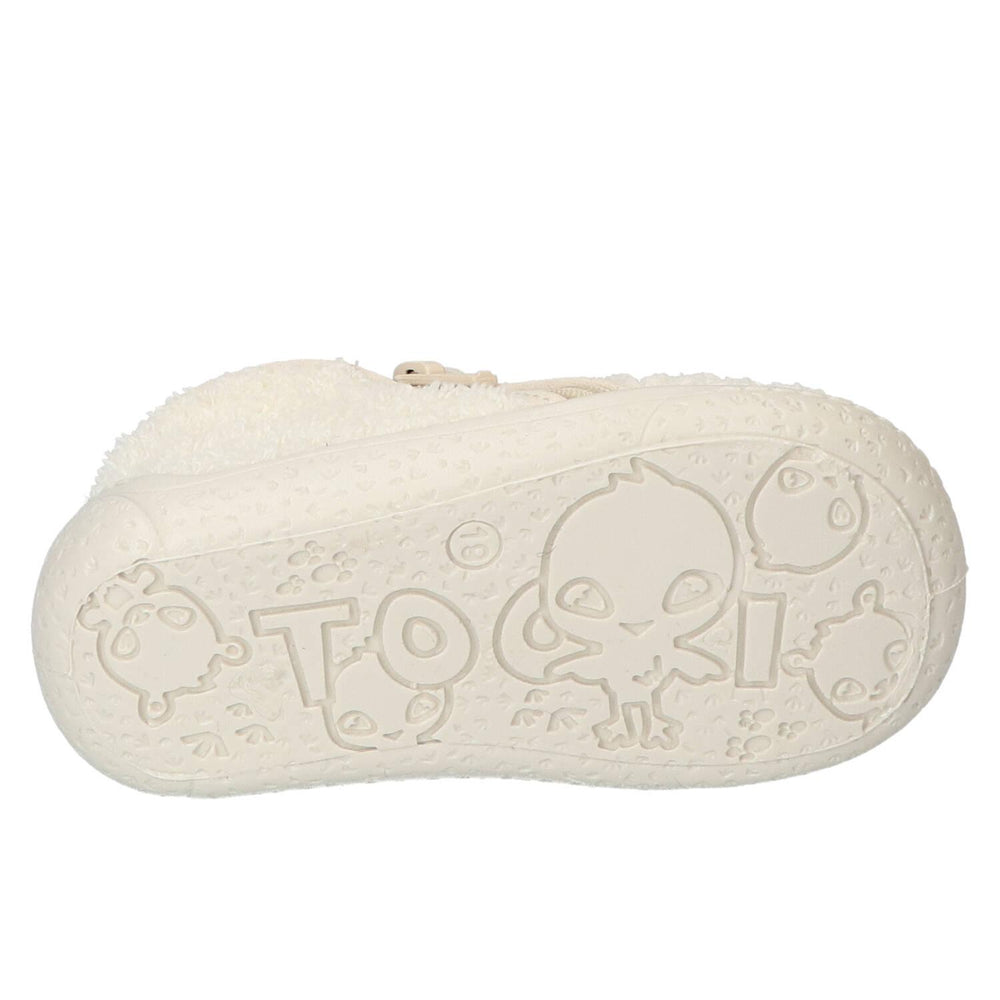Chaussons, blanc cassé