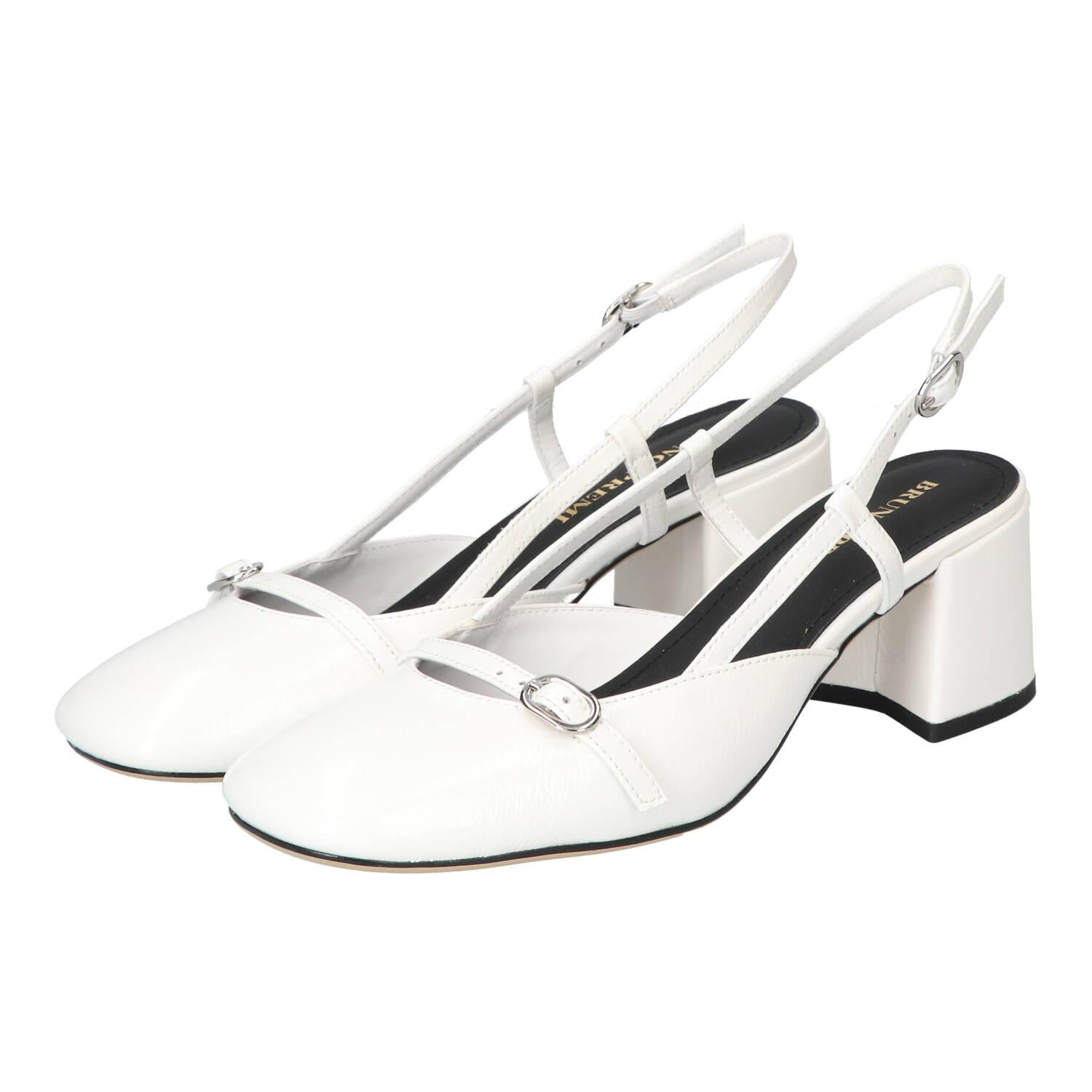 Slingback, blanc