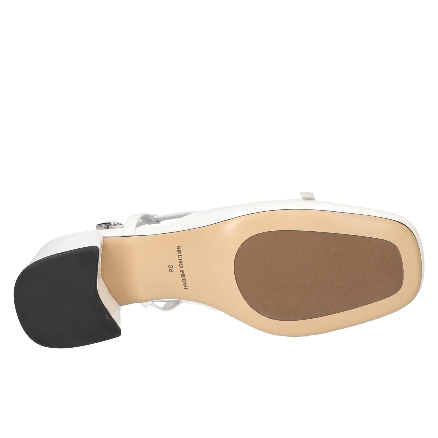 Slingback, blanc