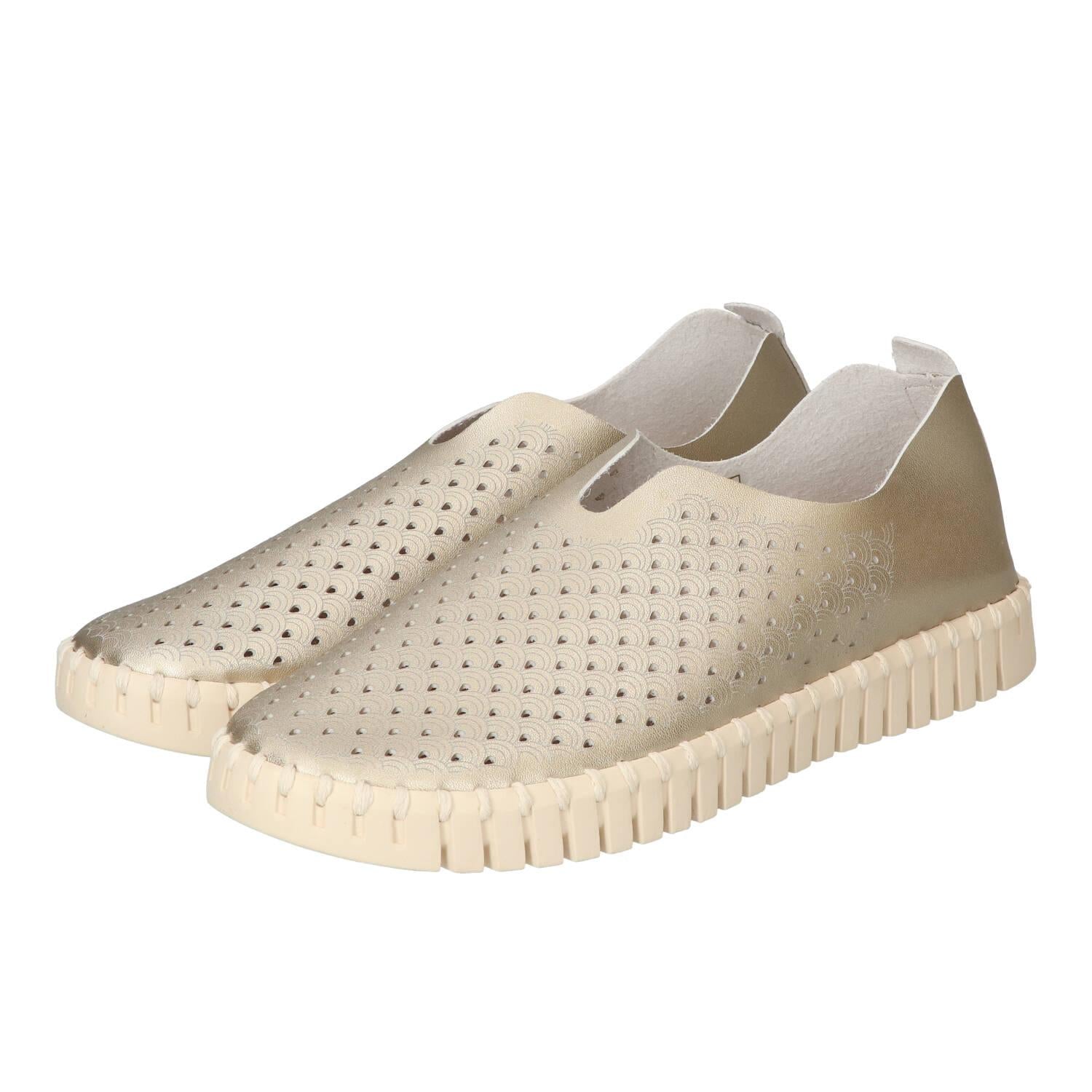 Chaussures à enfiler, Doré