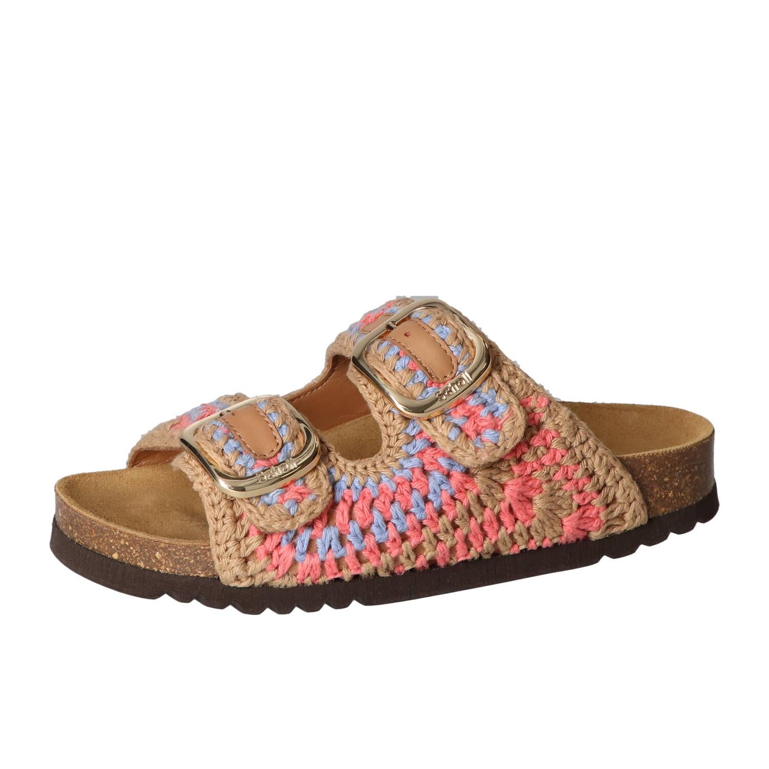 Pantoufles, multicolores