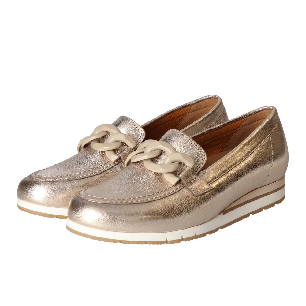 Chaussures à enfiler, Doré