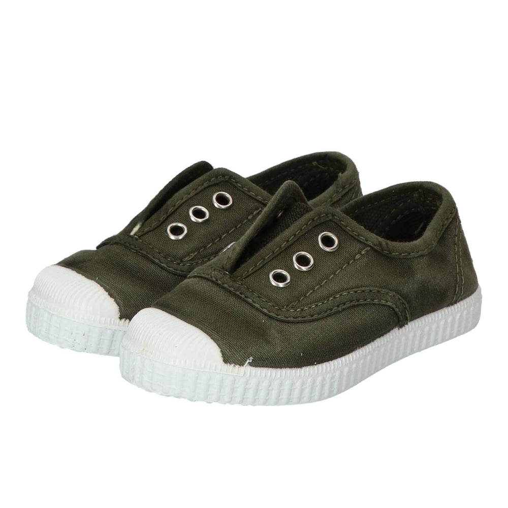 Chaussures Velcro, vertes