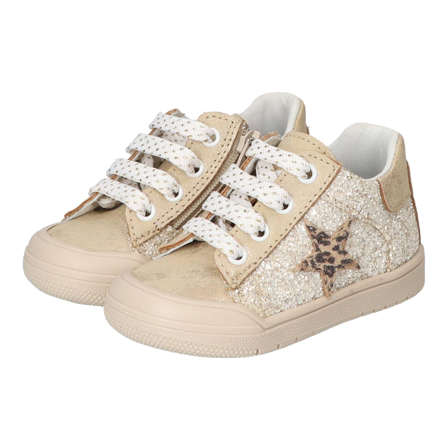 Chaussures à lacets, Doré
